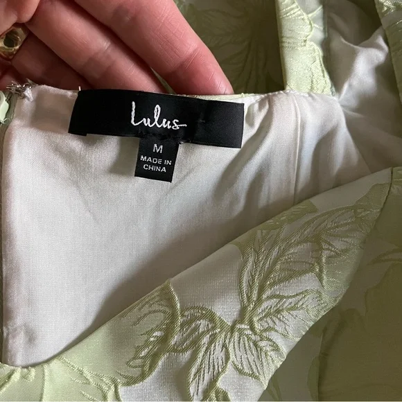 Lulu's Light Green Floral Mini Dress - Picture 4 of 12